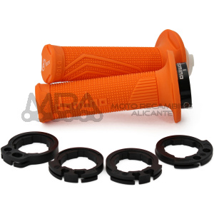PUÑOS DOMINO D100 CON POLEAS COLOR NARANJA