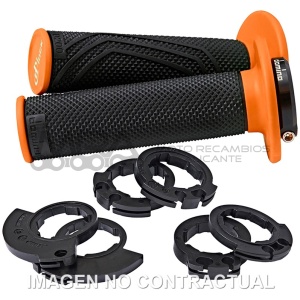 PUÑOS DOMINO D200 NEGRO / NARANJA