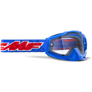 FMF POWERBOMB GOGGLE ROCKET BLUE – CLEAR LENS