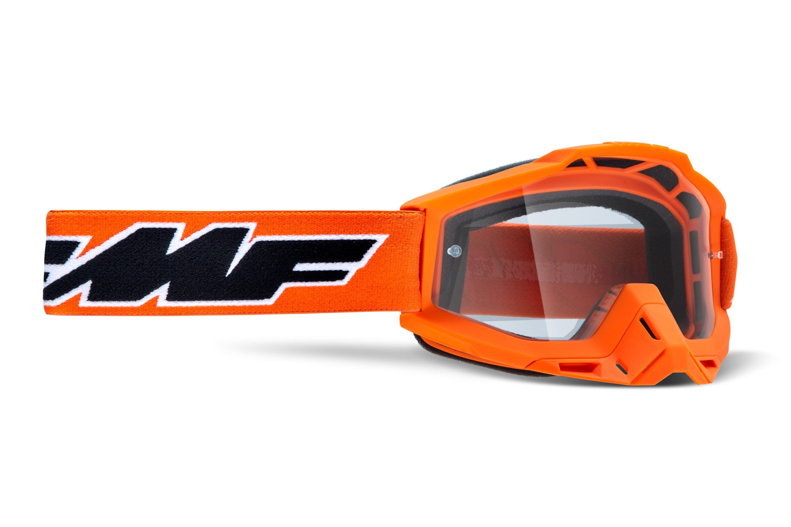 FMF POWERBOMB GOGGLE ROCKET ORANGE – CLEAR LENS