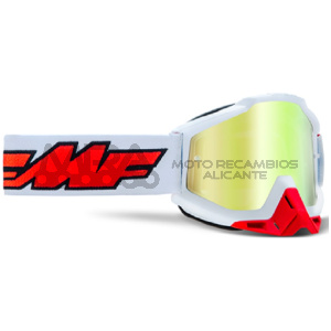 FMF POWERBOMB GOGGLE ROCKET WHITE – MIRROR TRUE GO