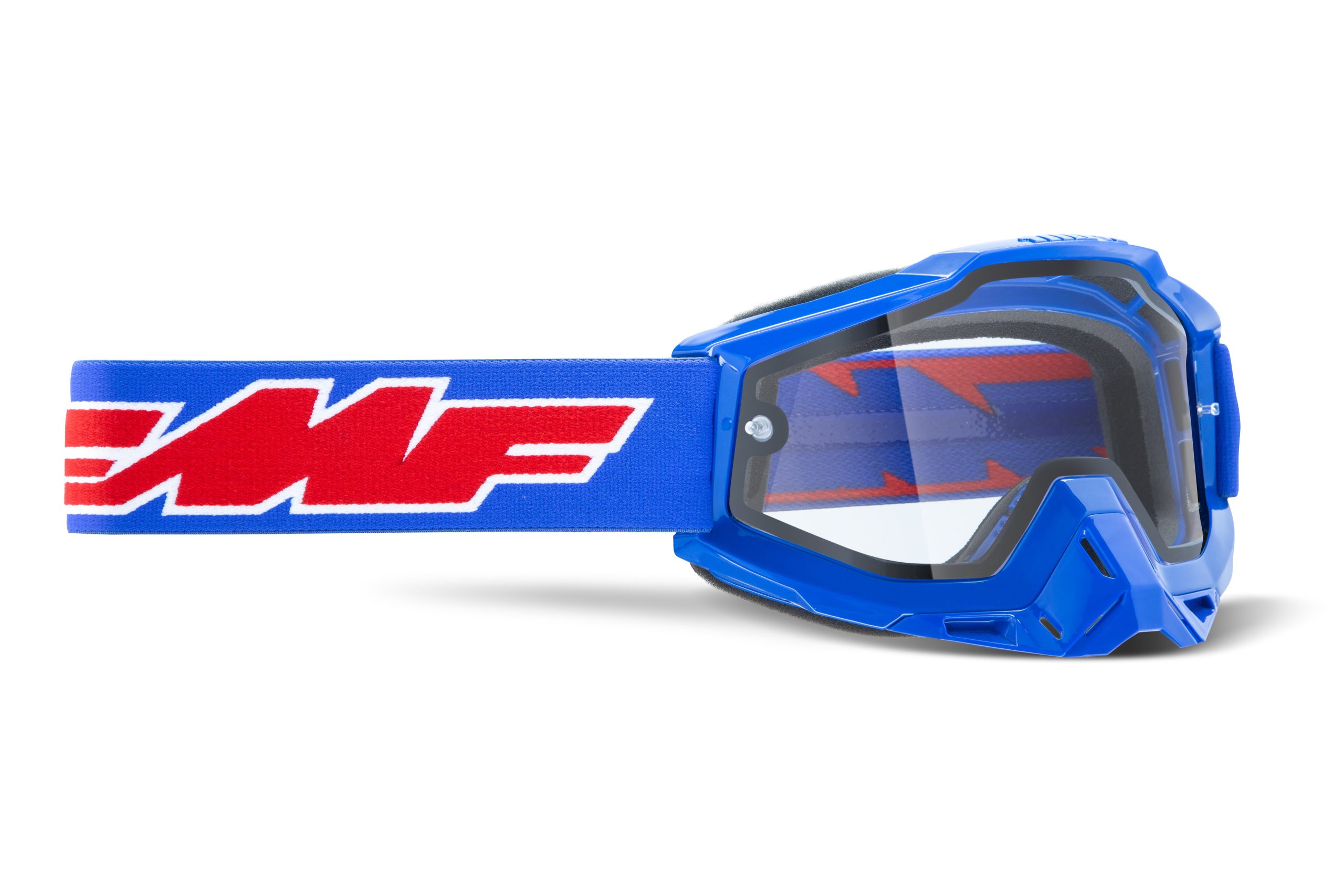 FMF POWERBOMB ENDURO GOGGLE ROCKET BLUE – CLEAR LE