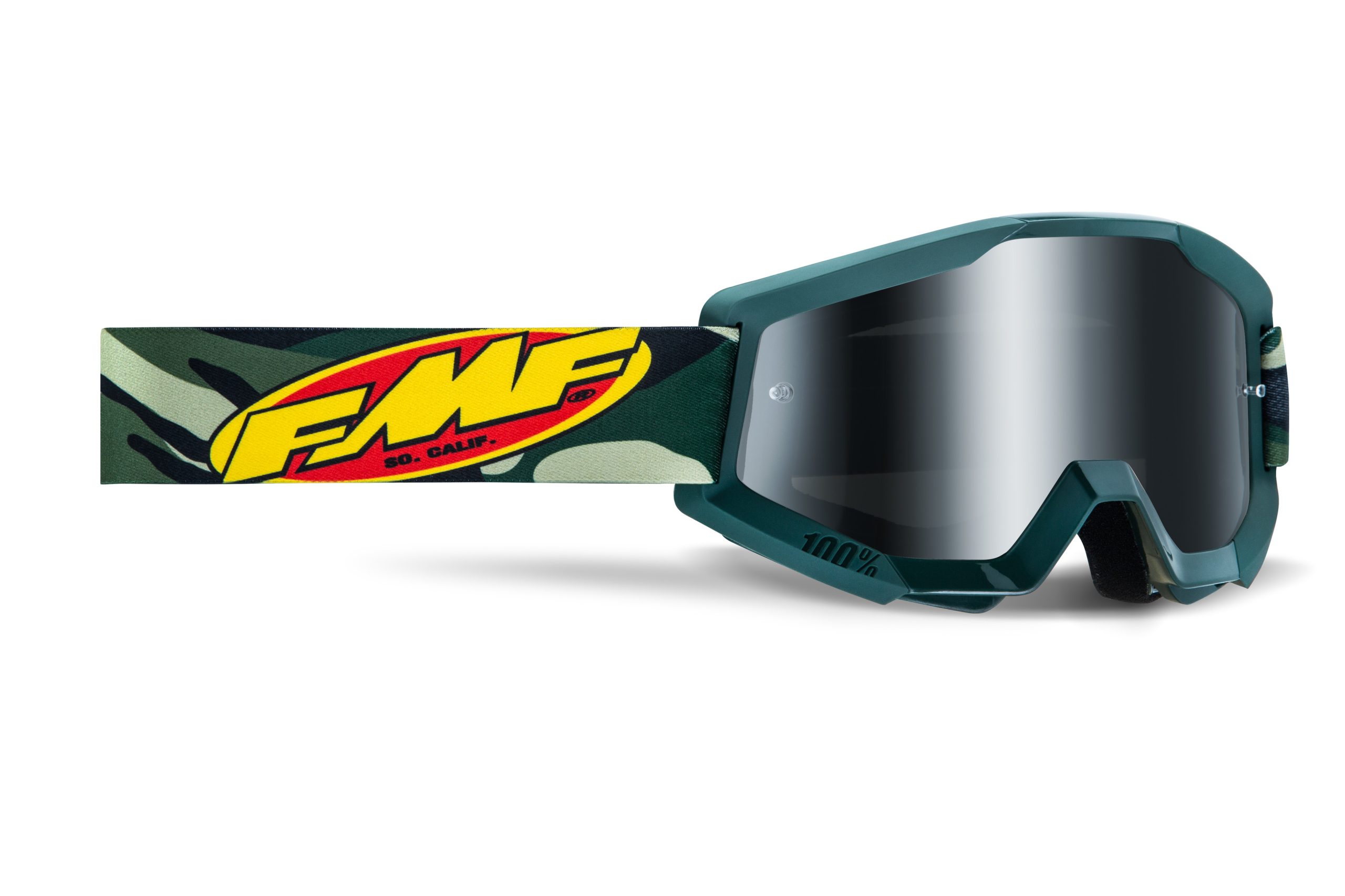 FMF POWERCORE GOGGLE ASSAULT CAMO – MIRROR SILVER