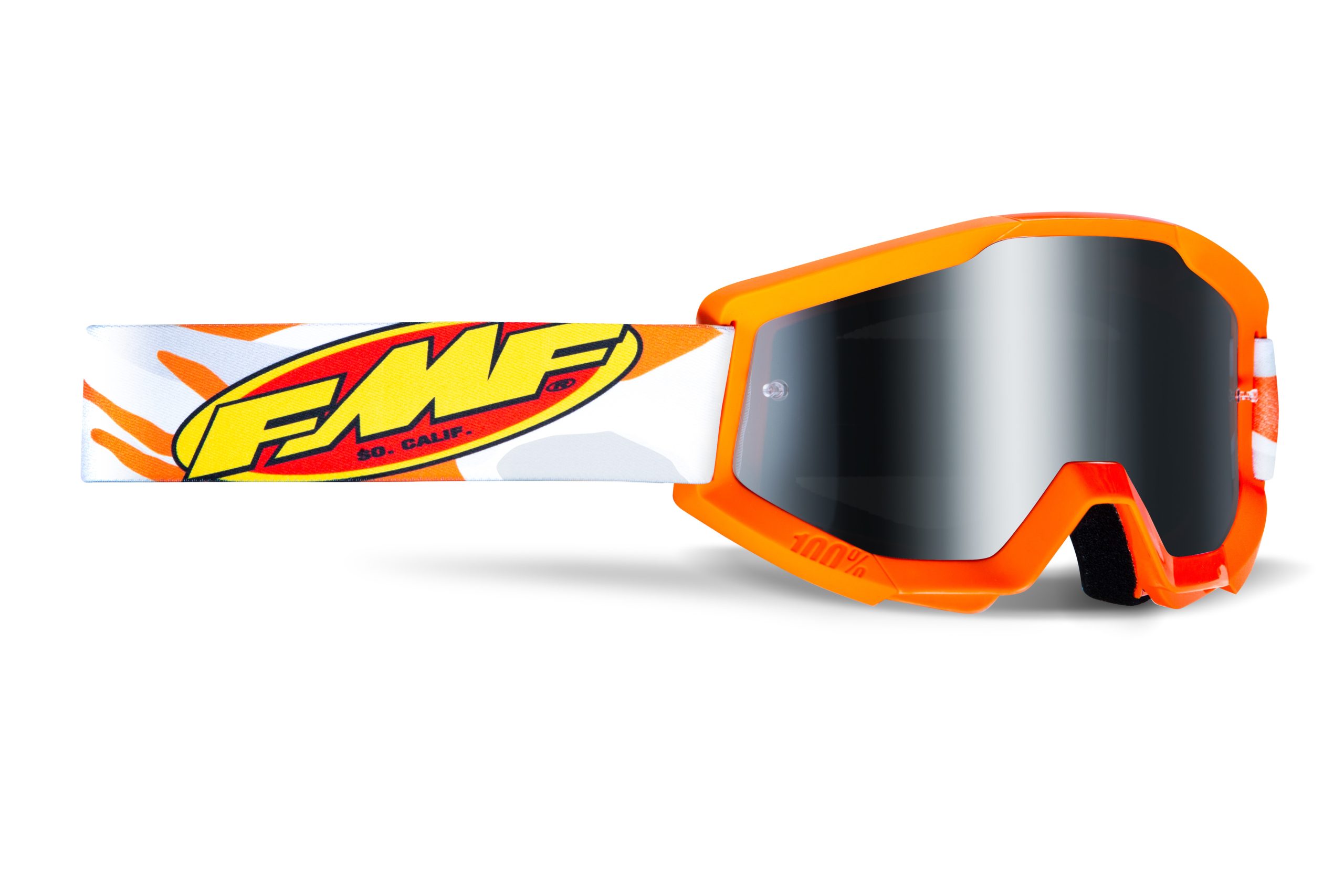 FMF POWERCORE GOGGLE ASSAULT GREY – MIRROR SILVER
