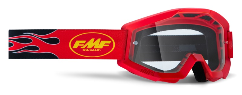 FMF POWERCORE YOUTH GOGGLE FLAME RED