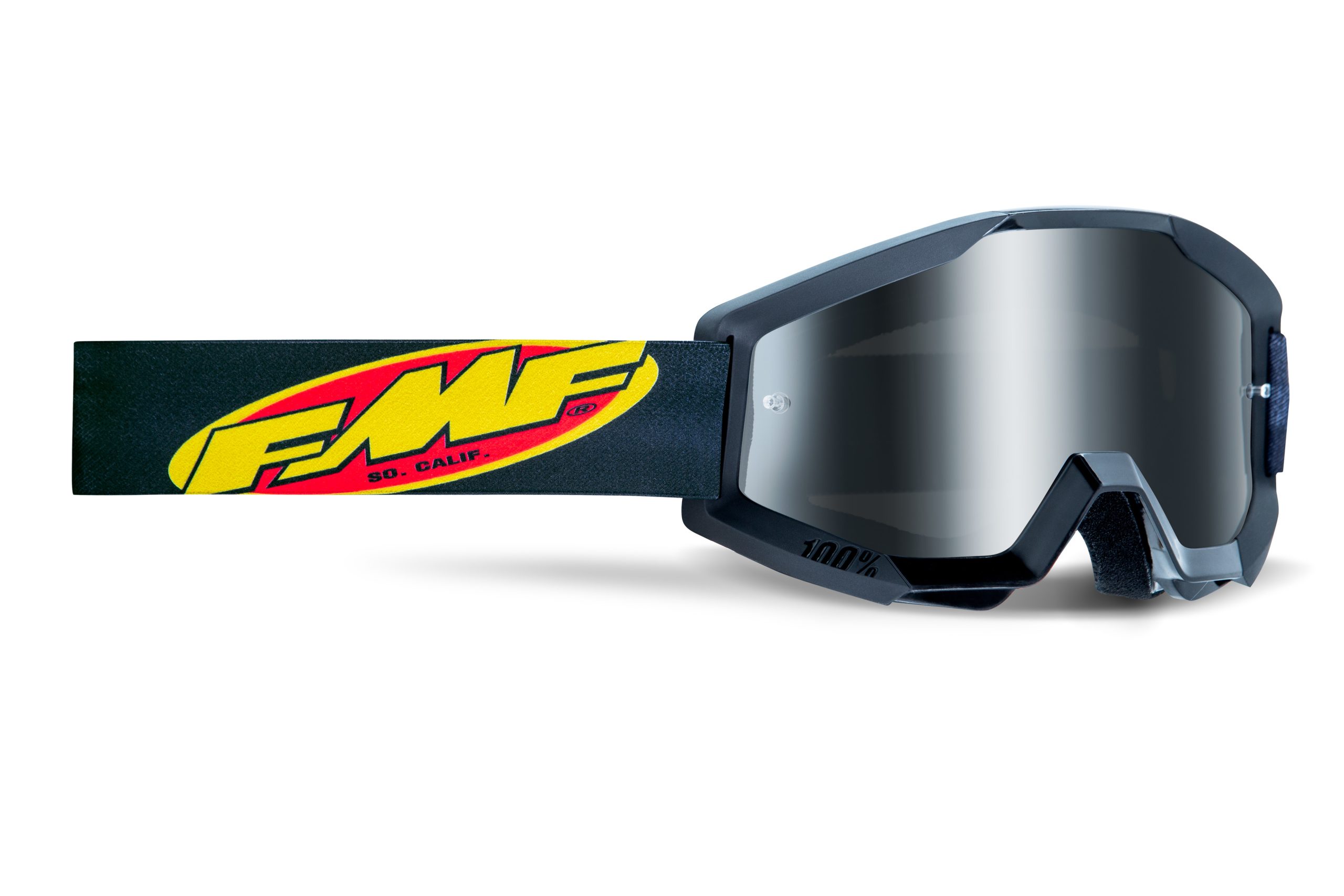 FMF POWERCORE YOUTH GOGGLE CORE BLACK – MIRROR SIL