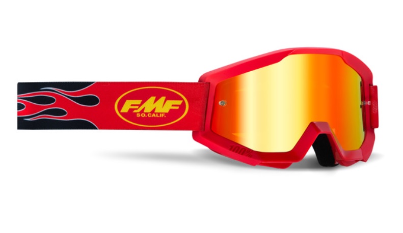 FMF POWERCORE YOUTH GOGGLE FLAME RED – MIRROR RED