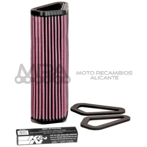 FILTRO AIRE K&N DUCATI 1098 / R / S (07/09)