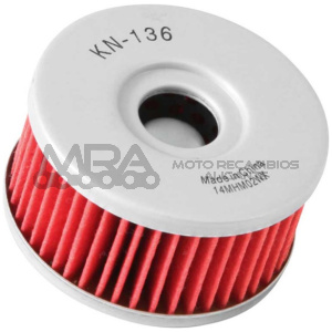 FILTRO ACEITE K&N SUZUKI TU 250 X