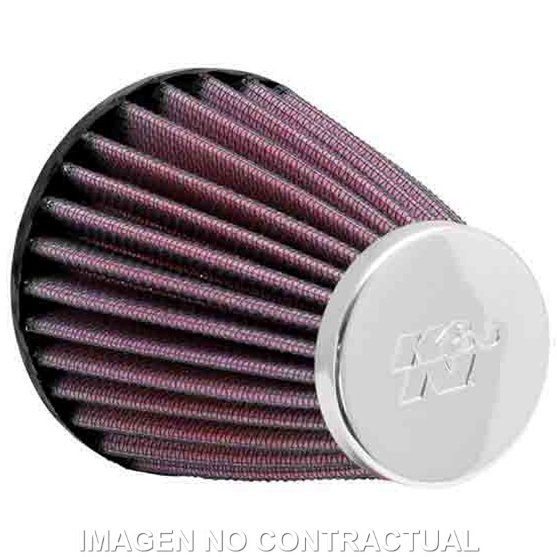 FILTRO AIRE K&N UNIVERSAL CROMADO 2-1/16″FLG, 3-1/