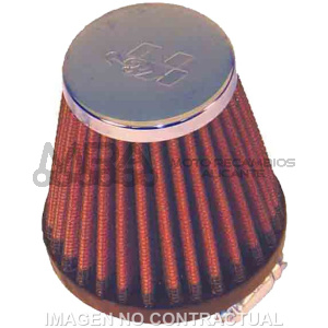 FILTRO POTT. K&N CONICO CROMADO D.INTERIOR 40 MM