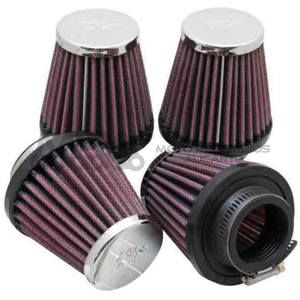 FILTROS POTENCIA K&N UNIVERSALES CROMADOS