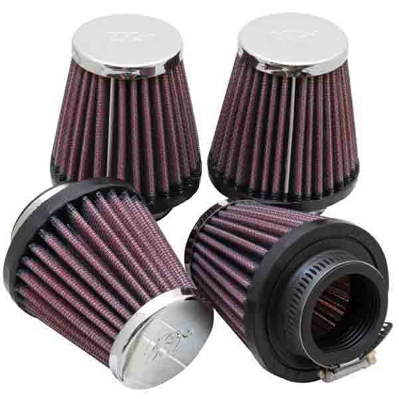 FILTROS POTENCIA K&N UNIVERSALES CROMADOS