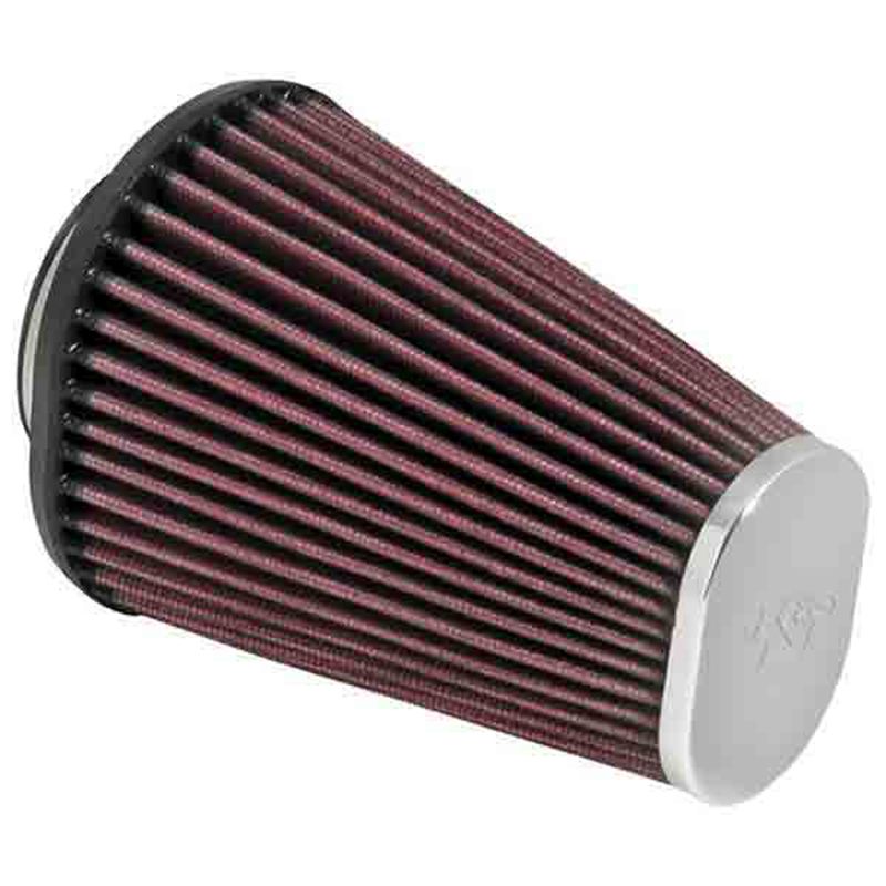 FILTRO POTT K&N OVAL TAPA CROMADA D.62 MM