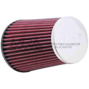 FILTRO POTENCIA K&N GOMA C/ TAPA CROMADA D.70MM