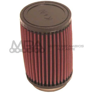 FILTRO POTENCIA K&N CILINDRICO TAPA GOMA D.73 mm