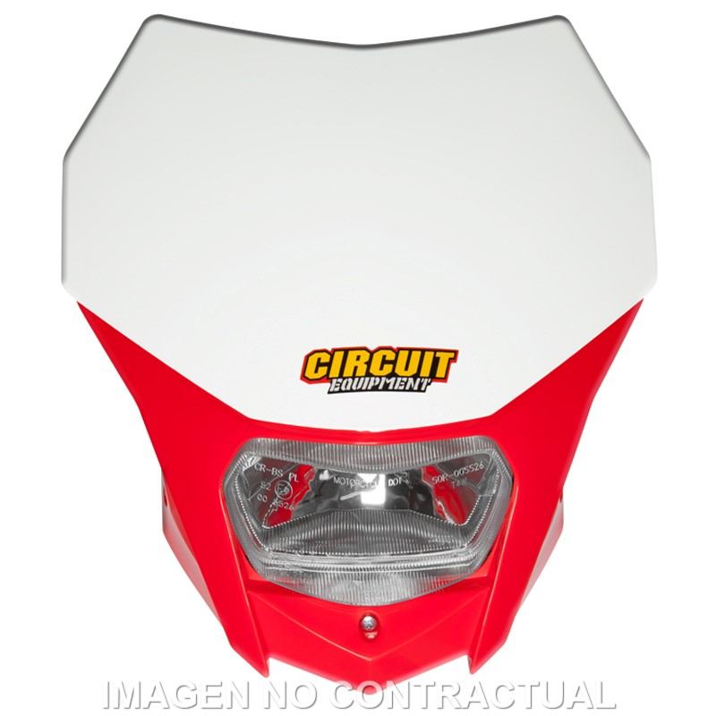 PORTAFARO CIRCUIT BAGUS ROJO FLUOR-BLANCO