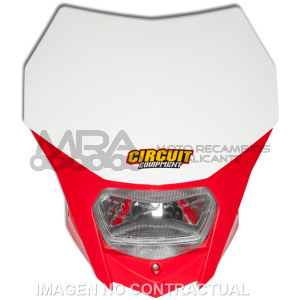 PORTAFARO CIRCUIT BAGUS BLANCO-ROJO HONDA