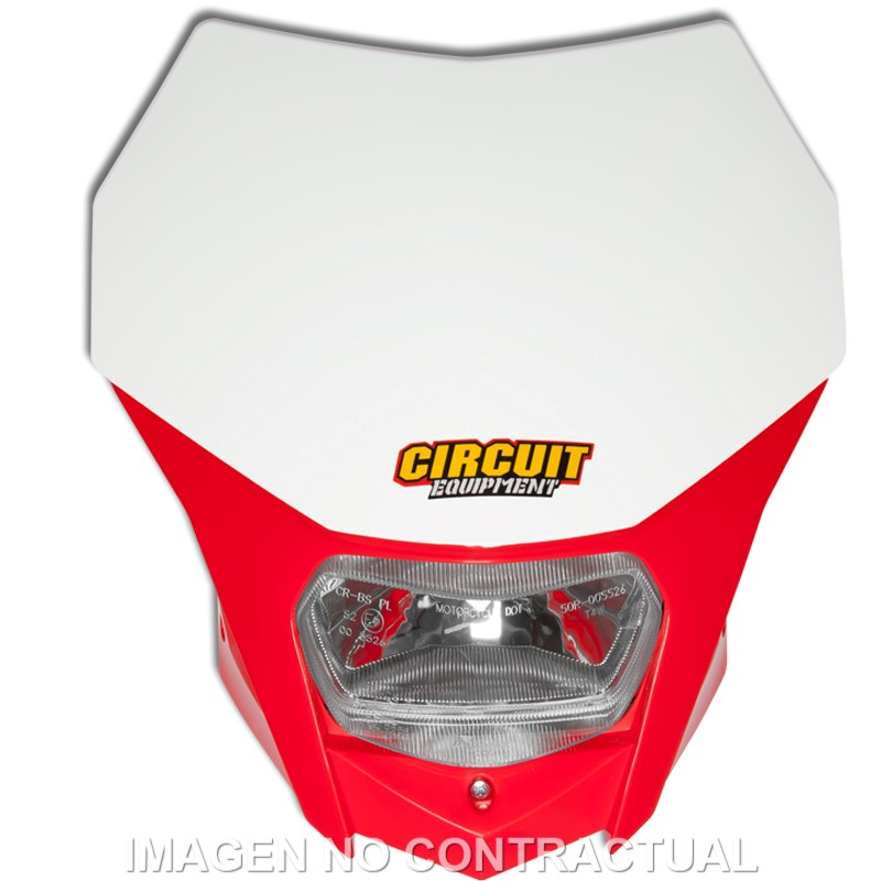 PORTAFARO CIRCUIT BAGUS BLANCO-ROJO HONDA