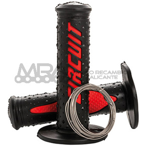 PUÑOS CIRCUIT ELEKTRA NEGRO ROJO