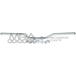 MANILLAR TRW ACERO 22mm SUPERBIKE ELEG PLATEADO