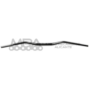 MANILLAR TRW MAXI TRAIL 28,6 MM LOW PLATEADO
