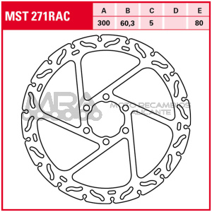 DISCO FRENO TRW MST271RAC