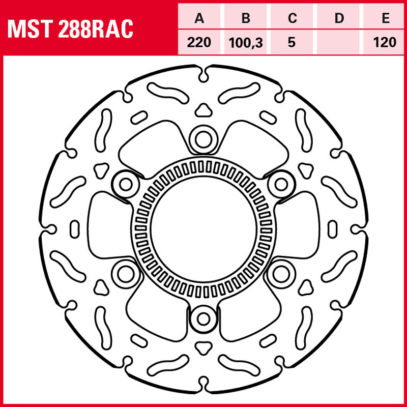 DISCO FRENO TRW MST288RAC