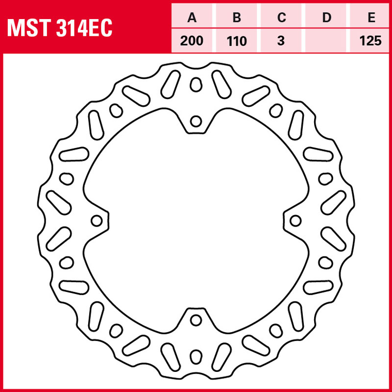 DISCO FRENO TRW MST314EC