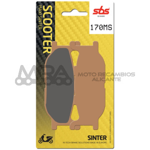 PASTILLA FRENO SBS YAMAHA YP T-MAX 50