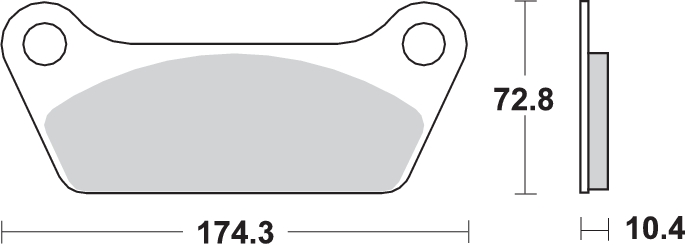 PASTILLA FRENO TRASERA HARLEY DAVIDSON
