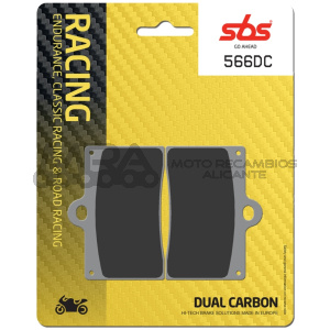 PASTILLA FRENO SBS DUAL CARBON BREMBO DOBLE PISTON