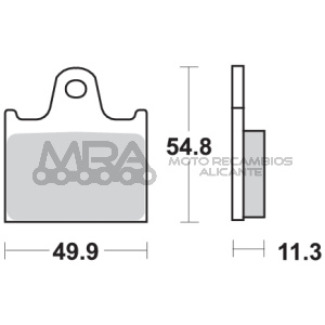 PASTILLA FRENO TRASERO HONDA  VF 1000 R 1.984
