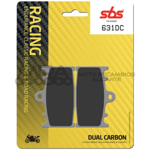PASTILLA FRENO SBS DUAL CARBON SUZUKI GSX-R 750 Y