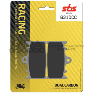 PASTILLA FRENO SBS DUAL CARBON CLASSIC 631DCC