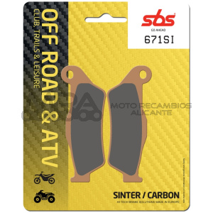 PASTILLA FRENO SBS OFF-ROAD KTM MX 125/250