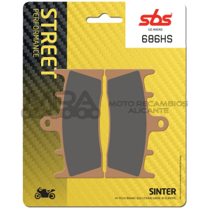 PASTILLA FRENO SBS DEL. SINTER. SUZUKI, KAWASAKI