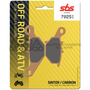 PASTILLA FRENO SBS OFF-ROAD DELANTERO SUZUKI