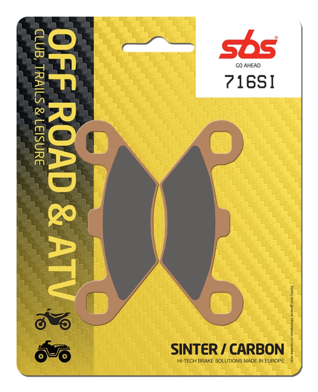 PASTILLA FRENO SBS OFF-ROAD POLARIS 300 2X4, 4X4
