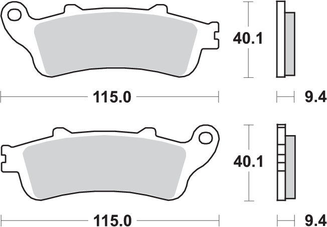 PASTILLA FRENO SBS DEL. SINT. HONDA PANTHEON 125
