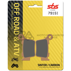 PASTILLA FRENO SBS SINT. TRAS. KTM SX 250 (03/)