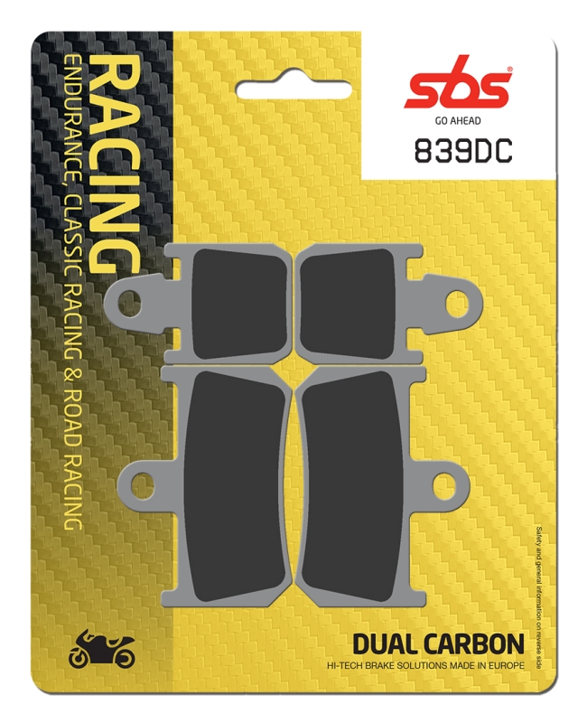 PASTILLA FRENO SBS DUAL CARBON YAMAHA R-1 (07/)