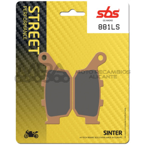 PASTILLA FRENO SBS SUZUKI SFV 650 GLADIUS (09/)