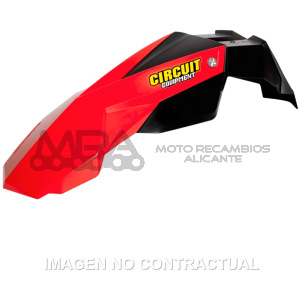 GUARDABARROS DELANTERO CIRCUIT STEALTH ROJO FLUO
