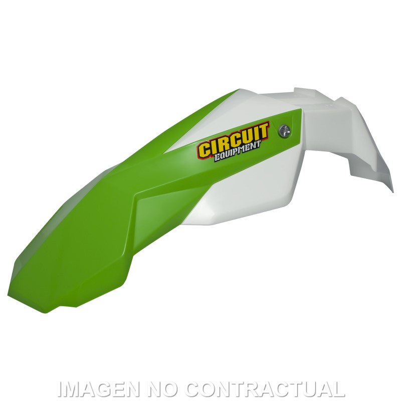 GUARDABARROS DELANTERO CIRCUIT STEALTH BLANCO/VERD