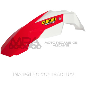 GUARDABARROS DELANTERO CIRCUIT STEALTH BLANCO/ROJO