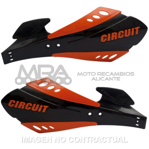 PARAMANOS CIRCUIT SX BICOMPONENTE NEGRO-NARANJA