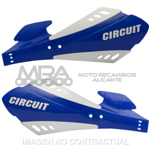 PARAMANOS CIRCUIT SX BICOMPONENTE BLANCO-AZUL