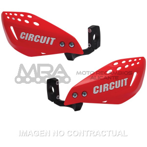 PARAMANOS CIRCUIT VECTOR ROJO FLUOR-BLANCO