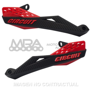 PARAMANOS CIRCUIT FENIX NYLON NEGRO-ROJO